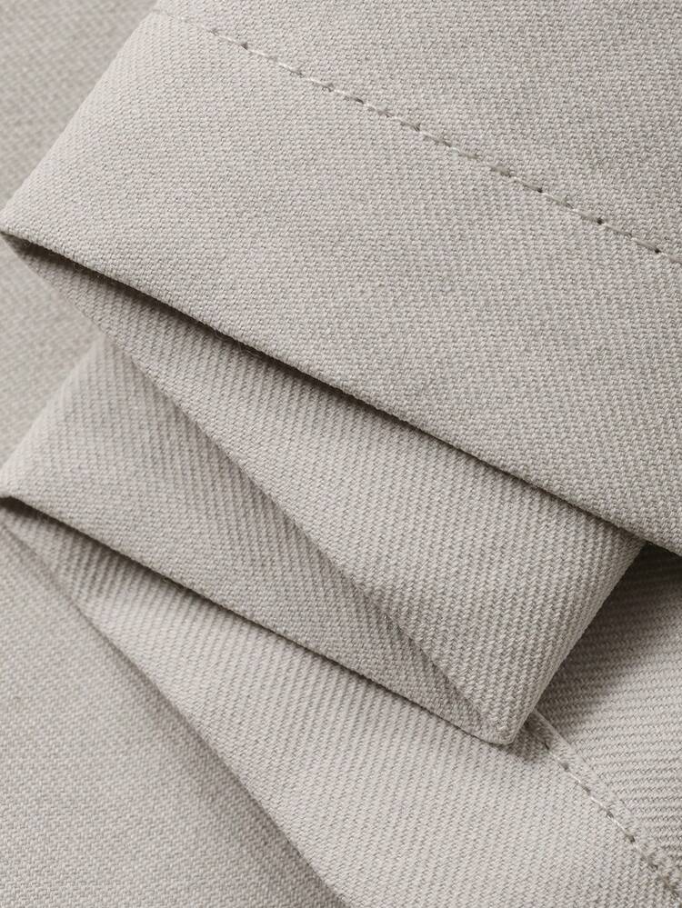 Spring & Summer Slim Fit Casual Commuter Professional Outfit, Cropped Top And Straight Leg Pants Set, Elegant Commuter Old Money Style For Women Business Casual Woman