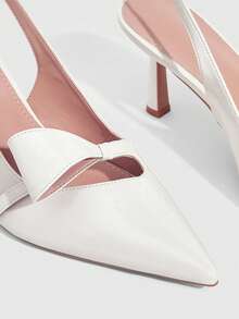 CUCCOO SZL Casual Minimalist Solid Color Pointed Toe Women Pumps Spring Shoes - White - View 7