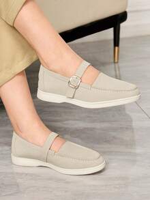 Sleekvia Women Flats - Beige - View 4