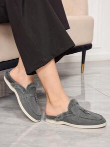 Sleekvia Women's Casual Versatile Commute Simple Flats - Dark Grey - View 4