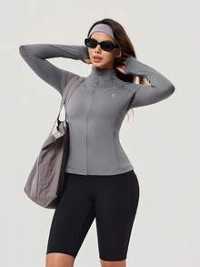 OutZeal 女士防晒外套 夏季日常休闲凉爽修身户外上衣 - 灰色 - 查看 8