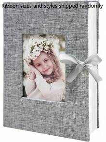 1 Pc Photo Album, 4x6 100 Pockets, Linen Cover, Slip-In Photo Pockets, Suitable For Wedding, Family, Anniversary, Vacation, Gift, Birthday Gifts Graduation - Multicolor - View 31