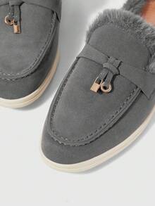 Sleekvia Women's Casual Versatile Commute Simple Flats - Dark Grey - View 8