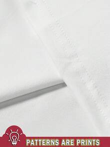 Manfinity Joysei 男士休闲撞色滚边圆领短袖T恤，夏季 - 彩色 - 查看 4