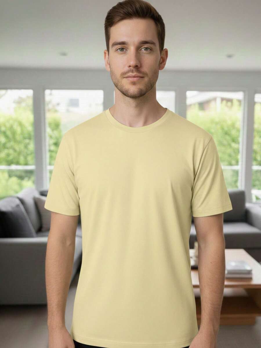 Essential Premium T-Shirt: The Elevated Basic For Your Day To Day - Yellow - View 1