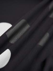 Aveloria Modichic 优雅雪纺波点复古轻盈长袖连衣裙 - 黑色 - 查看 7