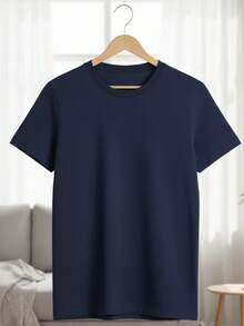 Playera Essential Premium - El Básico Indispensable para tu Guardarropa - Azul Marino - Ver 1