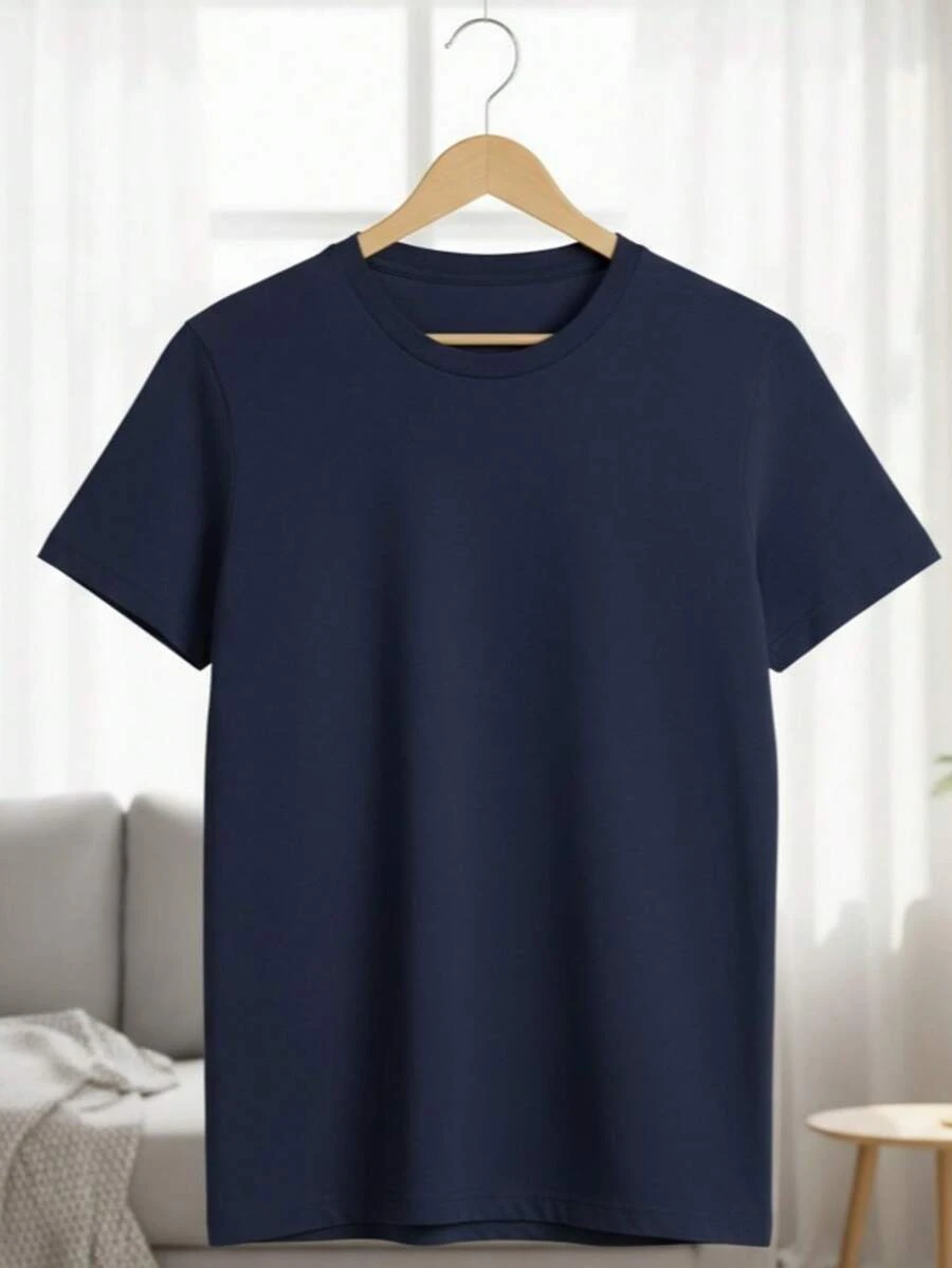 Playera Essential Premium - El Básico Indispensable para tu Guardarropa - Azul Marino - Ver 1