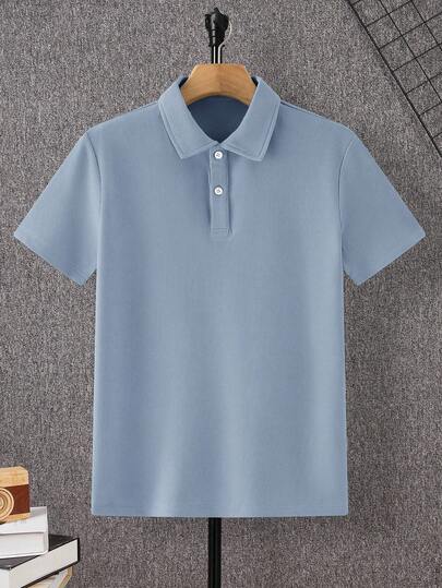 SHEIN 青少年男孩休闲短袖 T 恤，运动街头服饰朋克摇滚学院风，适合日常、派对、音乐节，适合春夏季