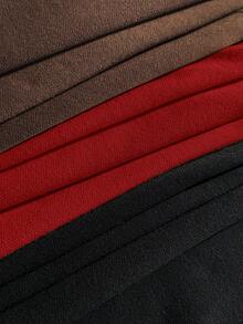 Comfortcana 大码女式纯色抽绳腰休闲宽松短裤 - 彩色 - 查看 10