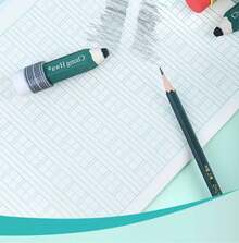 Joivida 1Pc/3Pcs 2B Pencil-Shaped Creative Cartoon Erasers, Stationery Supplies For Students - multicolor - View 7