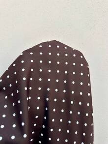 GalTyme Quần dài cỡ lớn in chấm bi, có túi phía trước, kiểu dáng thường ngày. - màu nâu - Xem 8