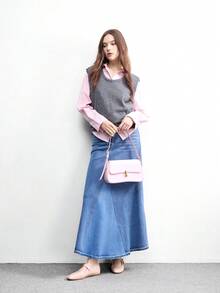 CUCCOO BIZCHIC Zapatos planos de mujer versátiles, de moda sencilla y generosa, para el tiempo libre, el trabajo y el transporte - Rosa claro. - Ver 6