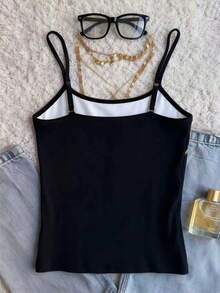 SHEIN Áo camo nữ cỡ lớn màu đen thêu hoa thanh lịch - màu đen - Xem 2