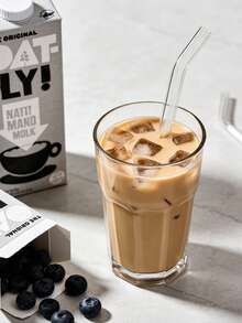 Bộ 4 ống hút trà sữa trân châu bằng thủy tinh, kèm 1 cọ vệ sinh, dùng cho trà sữa trân châu, sinh tố, đồ dùng nhà bếp, quà Giáng sinh. - Trong sáng - Xem 9