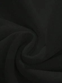 Glimmora 女士字母豹纹印花休闲长袖卫衣 - 黑色 - 查看 4