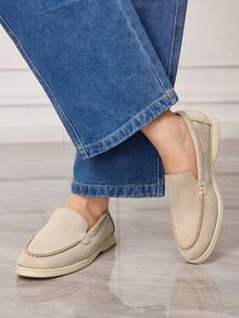 Sleekvia Women's Casual Versatile Commute Simple Flats - Apricot - View 5