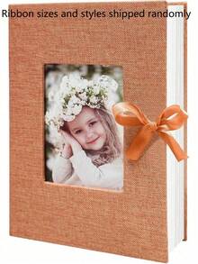 1 Pc Photo Album, 4x6 100 Pockets, Linen Cover, Slip-In Photo Pockets, Suitable For Wedding, Family, Anniversary, Vacation, Gift, Birthday Gifts Graduation - Multicolor - View 25