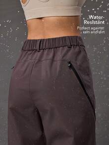 OutZeal 女士户外裤 露营徒步 防水网眼设计 多口袋 - 咖啡棕 - 查看 2