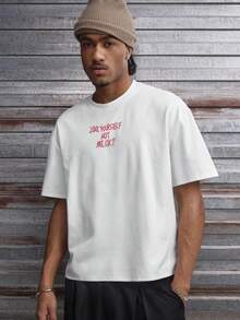 AXEPEAK 男士T恤 - 白色 - 查看 3