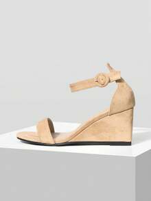 Mnmlis Women's Casual Wedge Sandals, Versatile For Daily Wear, Summer Valentine's Day - Khaki - View 3
