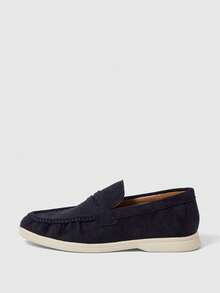 Sleekvia Sepatu Loafer Wanita Berlipit Gaya Retro, Nyaman, dan Bersol Lembut - Dusty Blue - View 7