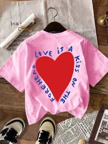 Women's 180g (Sizes S-XXXL), Casual Urban Summer Vacation Clothing, Short Sleeve Graphic T-Shirt, Funny Colorful Text T-Shirts, Personalized T-Shirt For Mom - 粉紅色 2 - 查看 5