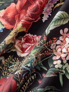 SHEIN MOD Đầm hai dây thanh lịch, thắt eo, in hoa dành cho nữ - Nhiều màu - Xem 5