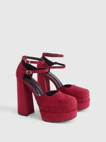 CUCCOO LuxiPop Women Pumps - Burgundy - View 3