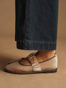 Rosivie Women's Versatile Fashion Flat Shoes For Daily Wear - Apricot - View 4