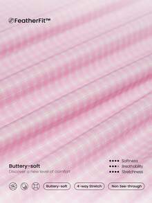 GLOWMODE FeatherFit™ Strappy Back Sports Bra Tank Top Low Impact Yoga Daily Gym  Spring Summer - Baby Pink - View 4