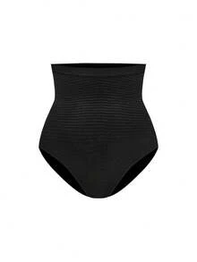 SHAPORA Quần lót định hình eo cao không đường may dành cho nữ, độ co giãn cao, vẻ quyến rũ trưởng thành, thanh lịch, mềm mại, không gây khó chịu, đơn giản và thoải mái, thích hợp mặc hàng ngày và đi làm. - màu đen - Xem 8