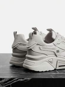 Vate Women's Fashion Sneakers Breathable Lightweight Casual Comfortable Walking Shoes For Daily Wear - Grey - View 3