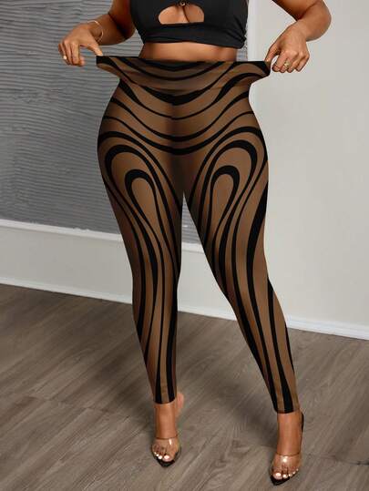 Slaydiva Plus Size Sexy Leopard Print Leggings, Suitable For Music Festivals, Sexy Street Style, Graduation Season, Western Nomadic Style, Bohemian Style, Daily Wear, Motorcycle Sports, Nightclubs, Cool Style, Birthday Parties, Student Outfits, Versatile Basic, Casual, Vacation, Cruise Travel, Beach, Sunbathing, Popular Item, Party Gatherings, Etc.