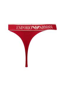 Armani 2 Pack Women's Thong - Red/Red - View 3
