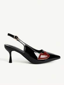 CUCCOO CHICEST Women's Pointed Toe Buckle Design Everyday Versatile Fashion High Heels - Black - View 3