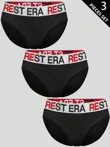 3件套女士时尚字母印花内裤套装 - 彩色 - 查看 1