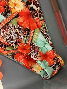 Swim Vcay 女士性感豹纹比基尼套装，夏季 - 彩色 - 查看 5