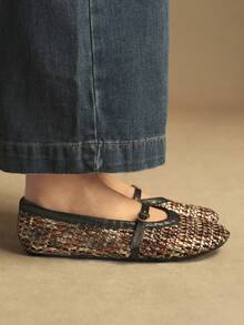 Rosivie Women Flats Valentine's Day - Coffee Brown - View 4