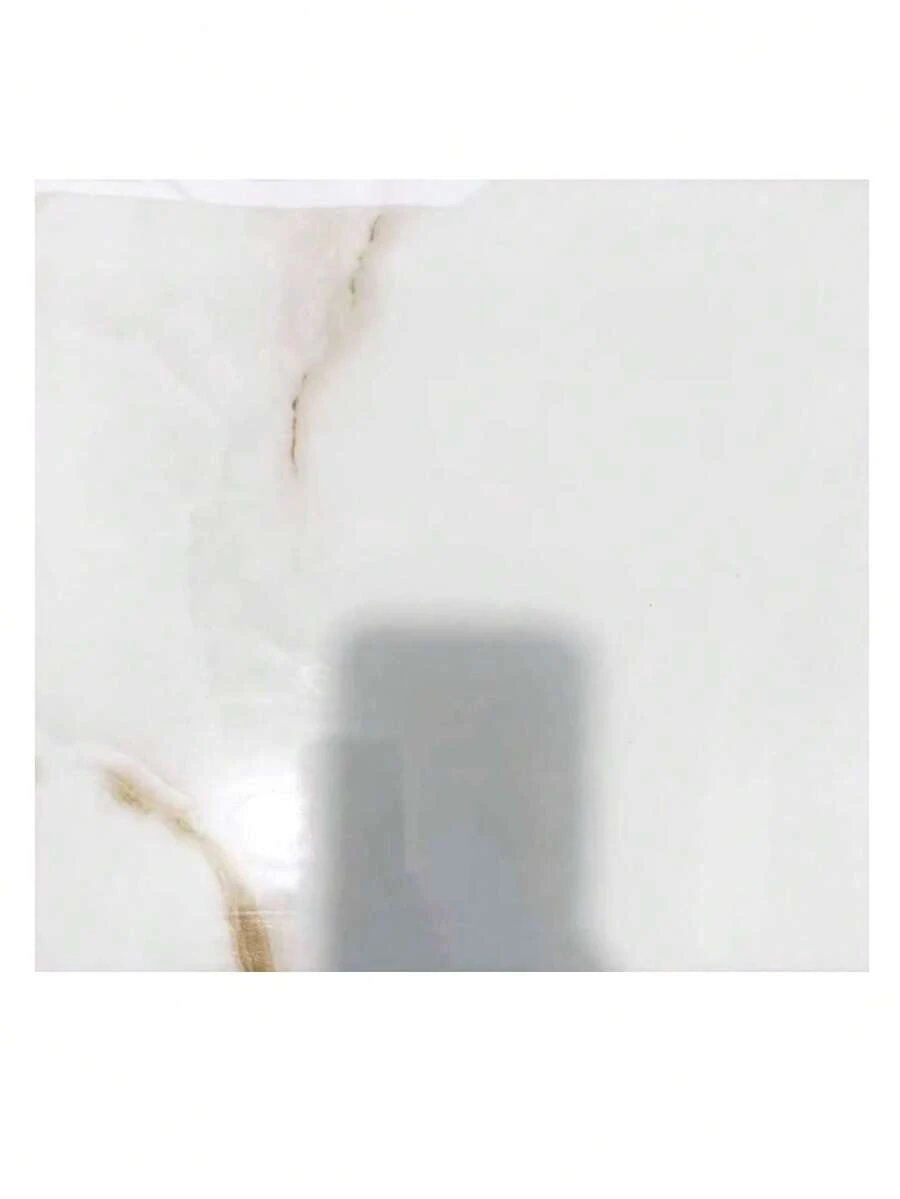 10片装 0.9㎡ 深灰色大理石纹瓷砖贴纸 防水防潮铝塑板自粘墙纸 适用于墙面翻新和装饰 情人节、婚礼、生日 - 淺褐色 - 查看 1