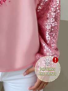 EMERY ROSE Áo thun họa tiết trái tim ngày Valentine, mùa thu, dành cho chị em gái, xu hướng hiện nay, áo thời trang, áo thun dài tay thẩm mỹ, quà tặng anh chị em, quà tặng cho chị gái, quà tặng cho mẹ, áo thời trang tối giản thường ngày. - Nhiều màu - Xem 4