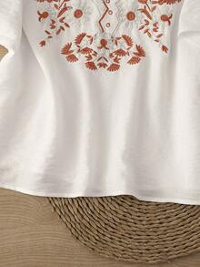 Linhara Áo kiểu cỡ lớn - Nhiều màu - Xem 8