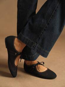 Rosivie Women Flats Valentine's Day - Black - View 7