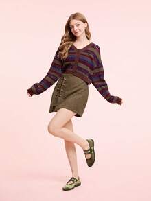 CUCCOO DOLLMOD Women's Casual Versatile Commute Buckle Flats Spring Shoes - Army Green - View 6