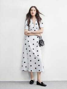 CUCCOO BIZCHIC 女鞋 时尚方头低跟黑色基础款简约通勤百搭平底鞋 情人节女鞋 - 耀夜黑 - 查看 6