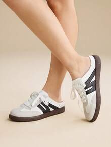 CUCCOO EASI 2024春秋新款白色德国女式运动鞋，厚底增高休闲运动鞋，返校季必备 - 黑灰 - 查看 8