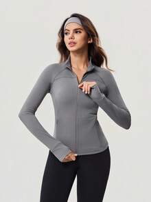 OutZeal 女士防晒外套 夏季日常休闲凉爽修身户外上衣 - 灰色 - 查看 9