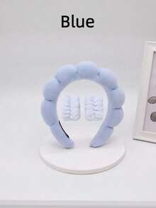 1PC Face Washing Headband Wristband Set For Women Skin Care Makeup Bubble Headband Teen Girl Gift Spa Self Care Facial Tools Beauty Skincare Cleansing - Multicolor - View 19