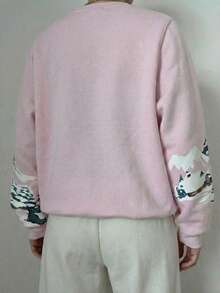 EMERY ROSE Women's Winter Tree & Forest Print Crew Neck Sweatshirt - Multicolor - View 2