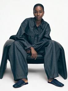 Mnmlis 女士方头休闲拖鞋 - 藏蓝色 - 查看 7